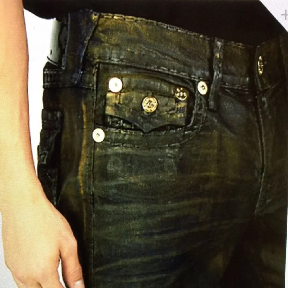 True Religion Ricky Super T Limited Edition Bronzed Shadows Jeans